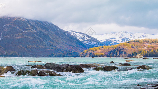 绿水青山风景新疆风光图片摄影背景