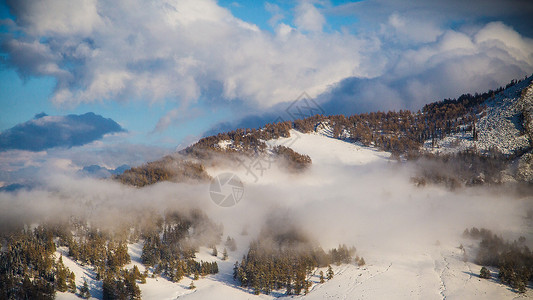 阿勒泰滑雪新疆风光图片摄影背景