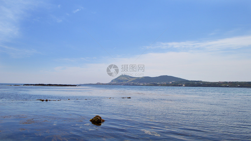 韩国济州岛牛岛海边自然风光图片