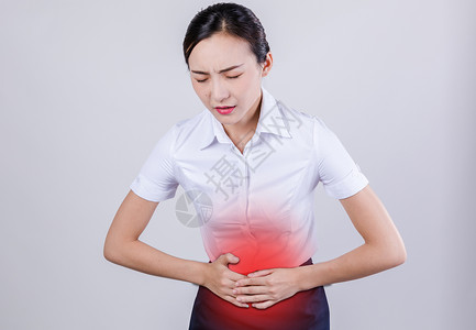 感染性腹泻肚子疼的女生设计图片