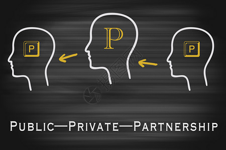 创意PPP私营部门高清图片
