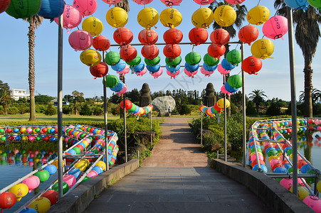 韩国济州岛名胜地标药泉寺高清图片