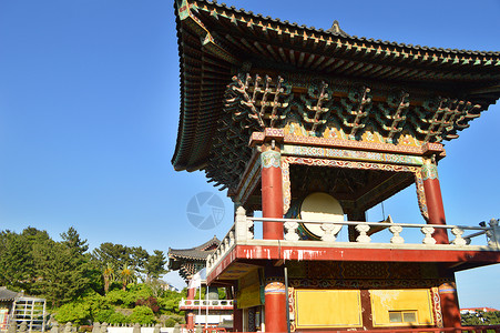 韩国济州岛名胜地标药泉寺背景图片