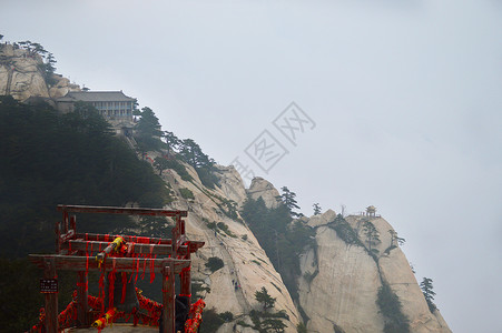 陕西西岳华山自然风光背景图片