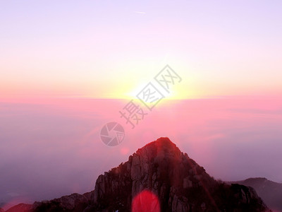 泰山山顶风景高清图片