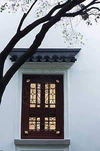 中国风的古建筑窗图片