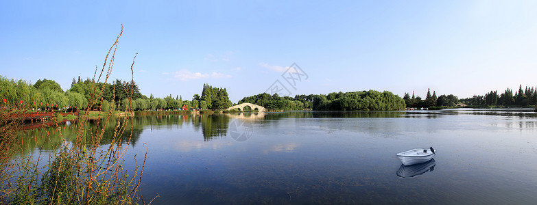 尚湖美景背景图片