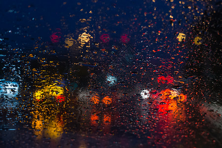 雨夜晚水痕水滴高清下载背景