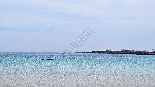 海边照韩国济州岛牛岛海边大海唯美风景照背景