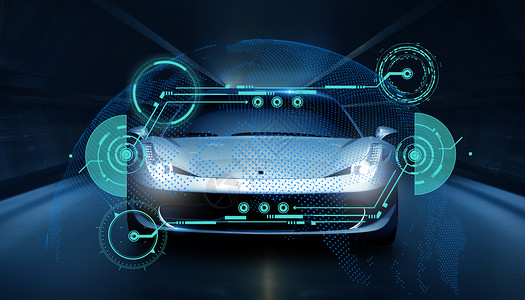 未来科幻城市智能汽车服务系统设计图片