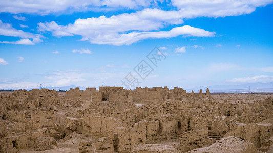 新疆吐鲁番交河故城背景图片