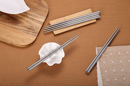 饮用垫铁筷子背景