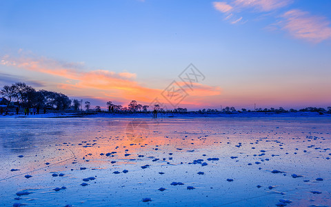 冬天美丽的雪景 图片