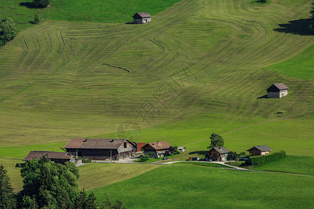欧洲农场瑞士旅游 欧洲瑞士湖光山色背景