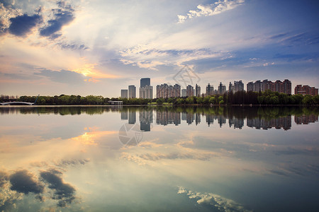 环境湖上海世纪公园风光背景