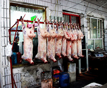 新疆喀什美食烤羊肉背景