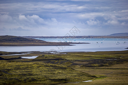 冰岛之旅雾蒙蒙神奇湖高清图片