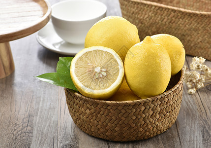 柠檬柠檬果篮高清图片