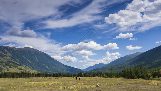 草原之旅新疆喀拉斯旅游美景美图背景