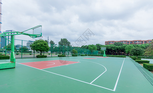 空旷场地篮球场背景