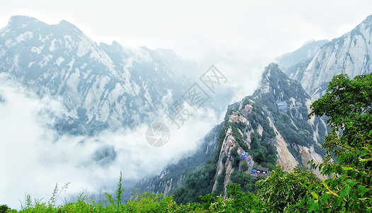 华山素材华山风景背景