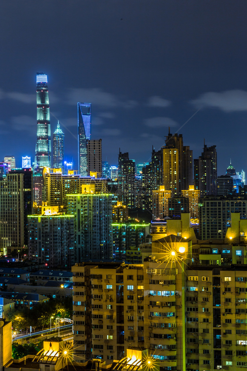 上海浦东新区夜景图片