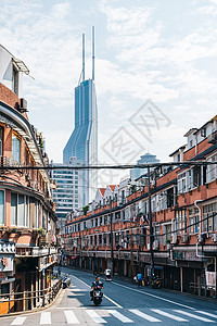 上海城市建筑地标背景图片