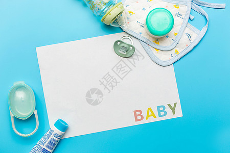 宝宝牙膏婴儿用品背景