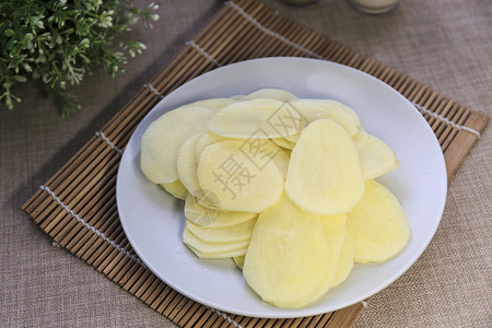 土豆片黄油土豆高清图片