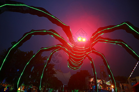 巨大玩偶万圣节蜘蛛玩偶背景