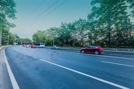 城市道路汽车背景背景图片