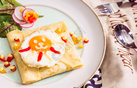 太阳蛋早餐西餐太阳蛋高清图片