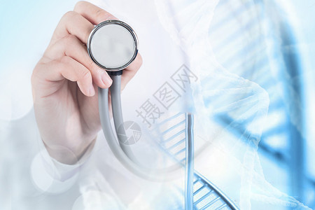 医师海报医疗DNA背景设计图片