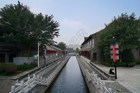 盐城水街盐城盐都水街文化景区背景