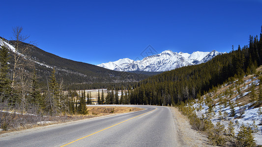 加拿大班夫国家公园风景照背景图片