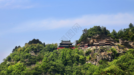 湖泊类文化遗产武当山风景区建筑背景