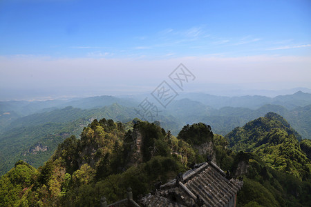 武当山风景区建筑背景图片