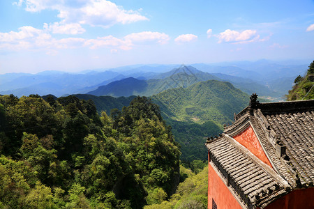 武当山风景区建筑背景图片