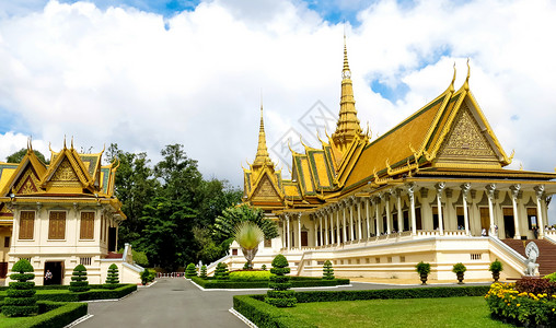 伊斯兰王宫柬埔寨金边大王宫背景