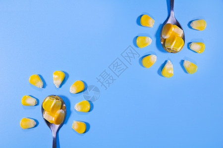 创意玉米水果玉米蓝玉米高清图片