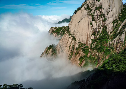 黄山佛光伴云海高清图片