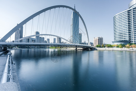 天津大沽桥城市建筑大沽河高清图片