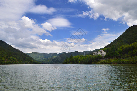 云和湖仙宫湖云和湖仙宫风景区背景