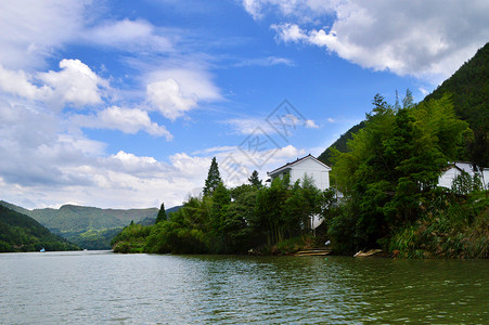 云和湖仙宫风景区背景