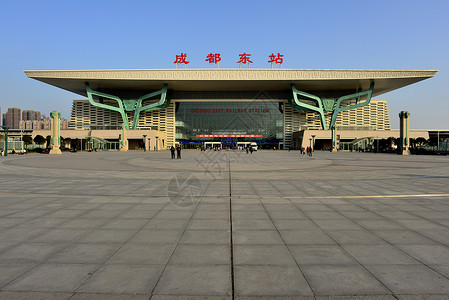 成都市火车东站背景图片