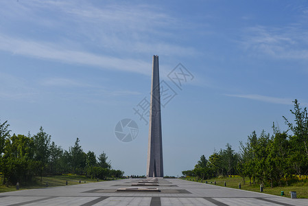 四平战役纪念馆合肥巢湖边的渡江战役纪念馆背景