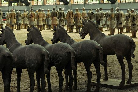 西安兵马俑博物馆高清图片