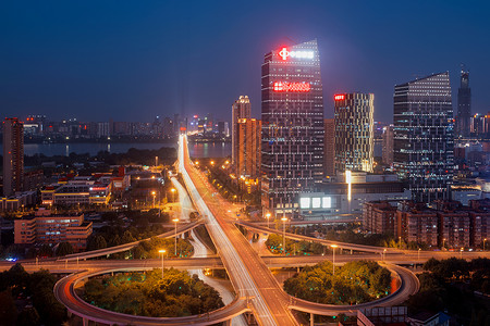 武汉天地壹方武汉黄浦路立交桥车轨背景