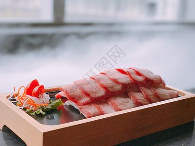 火锅辅料肉片背景图片