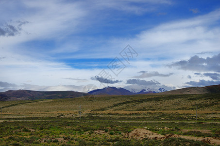 西藏日喀则珠峰脚下青藏高原背景图片